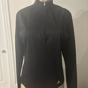 Adidas Women's Black Half-Zip Pullover